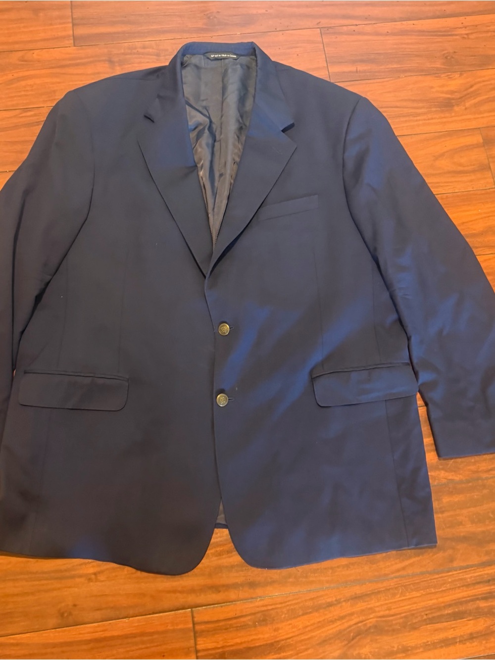 Coppley Blazer Sport Coat 50T
Navy Blue Loro Piana Super 130s wool